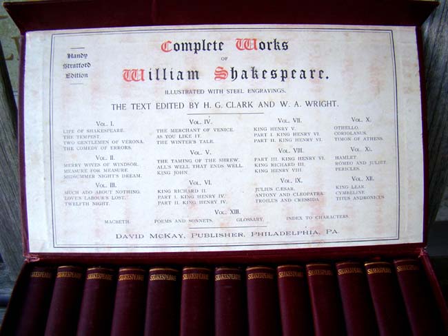 The Complete Works of William Shakespeare, The Handy Stratford Edition, 13 vols., circa 1890-1900. — image 2
